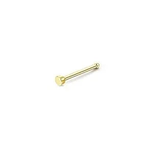 FASACCO 1Pc Surgical Steel Nose Rings for Women Men L Shaped Screw Studs Gold-Plated CZ Nose Rings Hoop Nose Piercing Jewelry