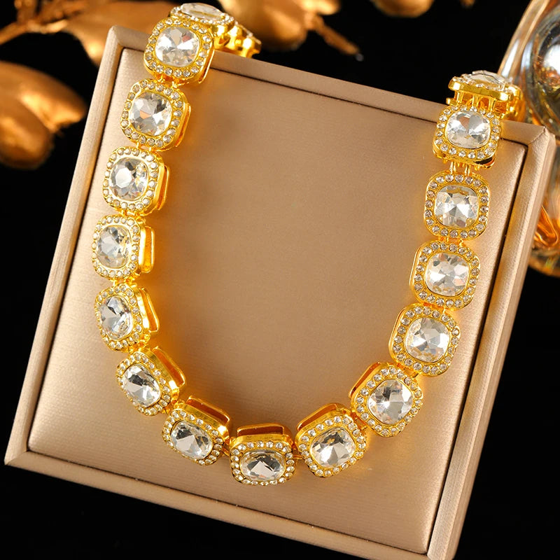Colar e pulseira Lusso com cristais, foto 8