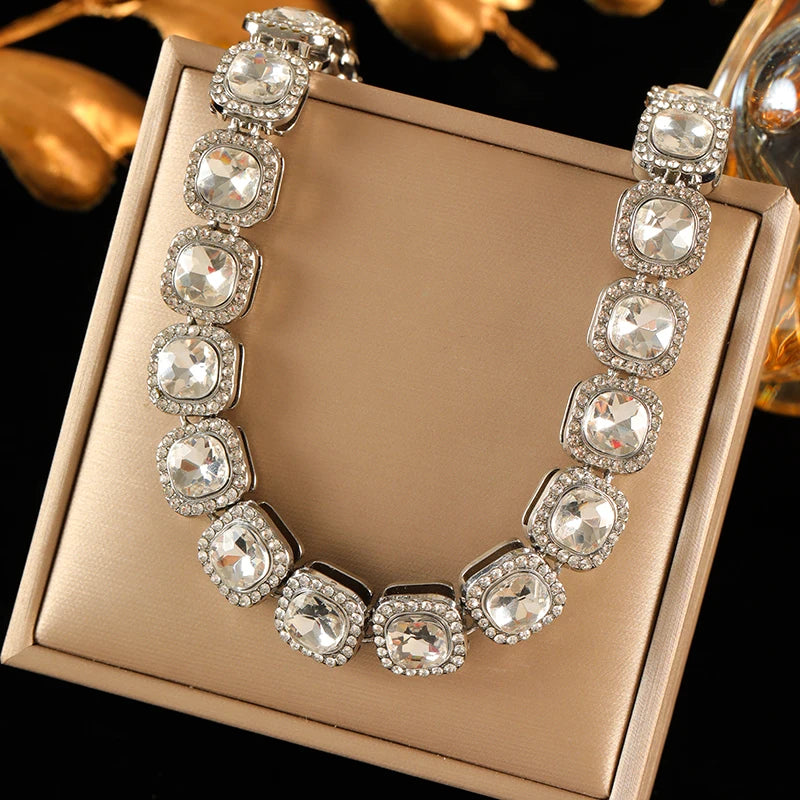 Colar e pulseira Lusso com cristais, foto 7