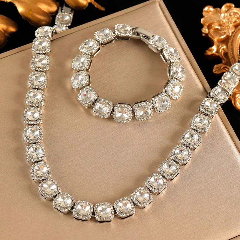 Colar e pulseira Lusso com cristais, foto 10