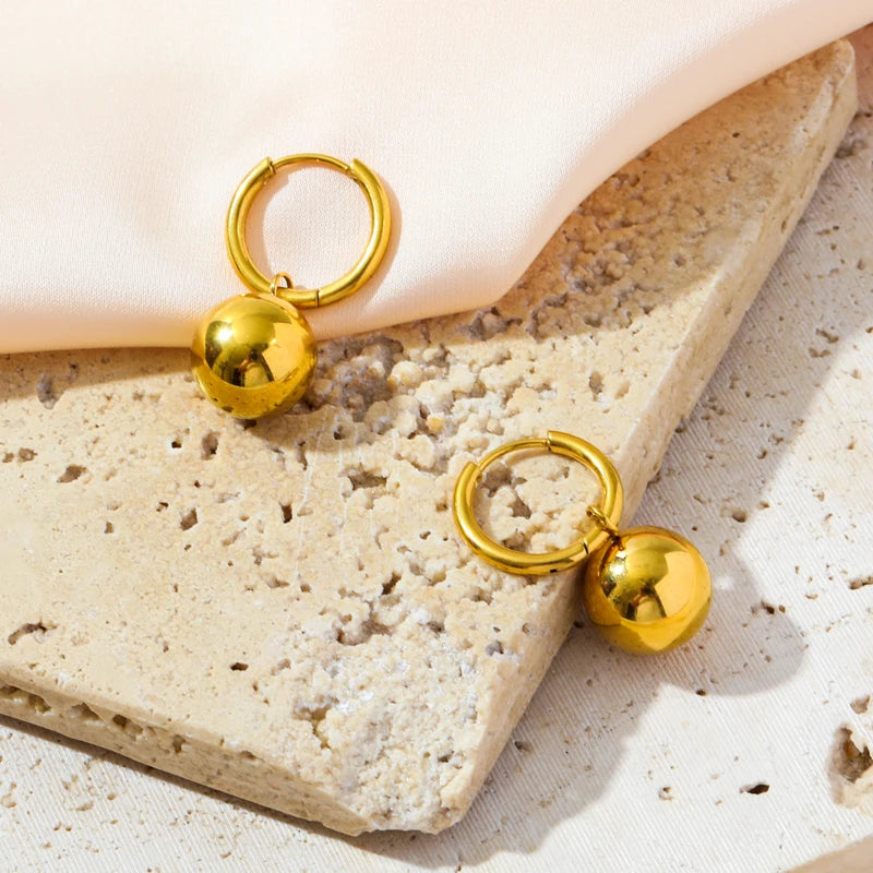 Colar e brincos Sfera com esfera dourada, foto 6