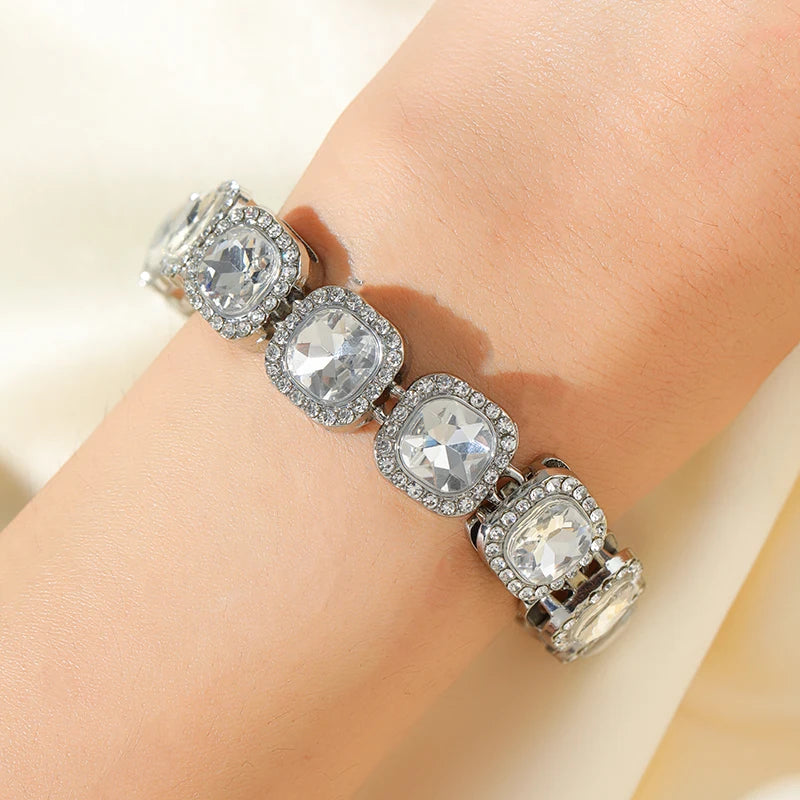 Colar e pulseira Lusso com cristais, foto 5