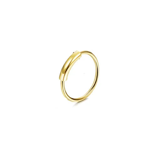 FASACCO 1Pc Surgical Steel Nose Rings for Women Men L Shaped Screw Studs Gold-Plated CZ Nose Rings Hoop Nose Piercing Jewelry