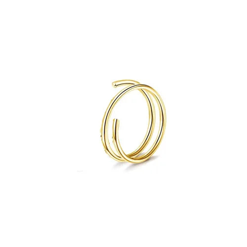 FASACCO 1Pc Surgical Steel Nose Rings for Women Men L Shaped Screw Studs Gold-Plated CZ Nose Rings Hoop Nose Piercing Jewelry