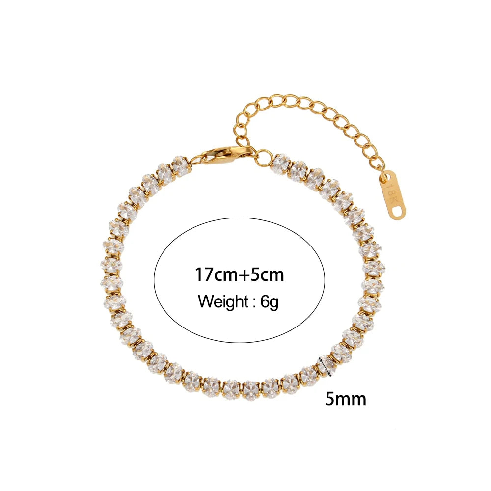 E.B.belle Miniamlist Men Bracelet Gold Jewelry Street Style Stainless Steel 316L 18k Gold Plated Cuban Chain Bracelets For Women
